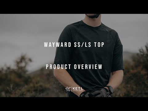 Video: KETL Mtn Wayward Casual MTB Long Sleeve Jersey - Durable, Breathable, Zipper Pocket Men's Mountain Bike Shirt Blue Men's Jersey Wayward LS Jersey