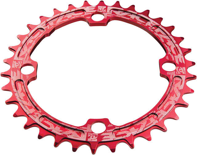 RaceFace Narrow Wide Chainring: 104mm BCD, 32t, Red MPN: RNW104X32RED UPC: 821973330662 Chainring Narrow Wide Chainring