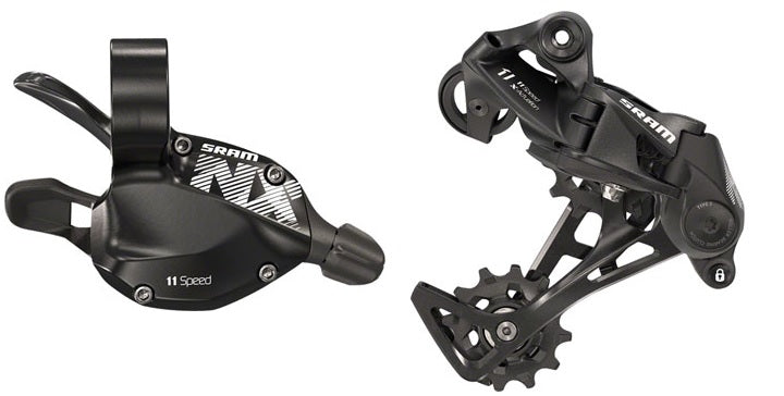 SRAM NX 11 Speed Trigger Shifter & Long Cage Rear Derailleur, Black