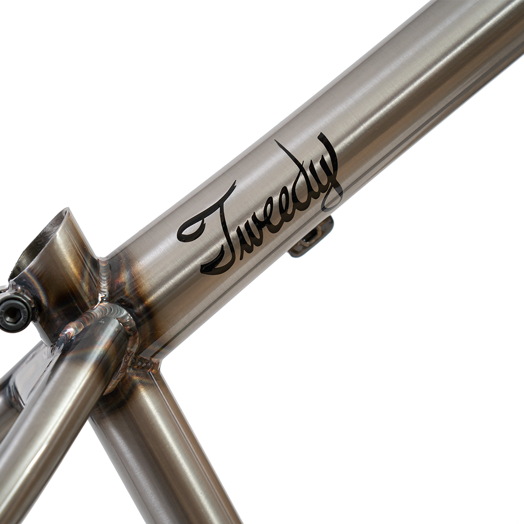 Raw steel online bike frame