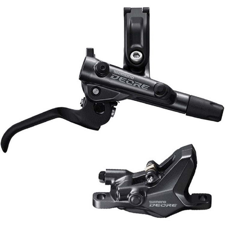 Shimano Deore M6100 Disc Brake and Lever - Front, Hydraulic, Post Mount, 2-Piston, Black