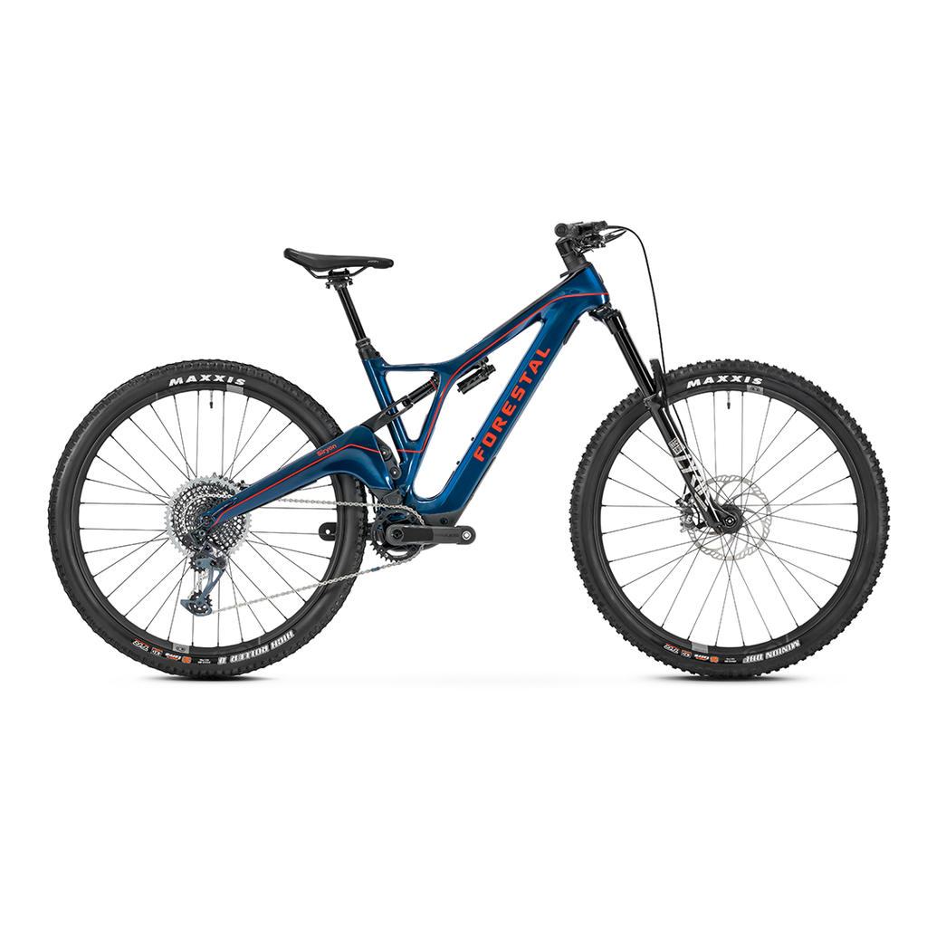Forestal Siryon Complete Bike w/ Neon Build, Deep Blue E-Mountain Bike ...