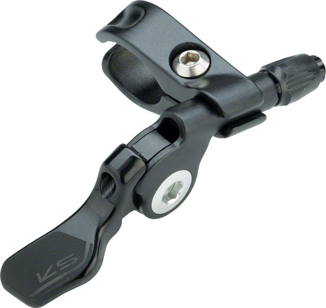 KS Southpaw Dropper Post Remote Lever - 22.2mm Clamp, Alloy - Dropper Seatpost Remote - Southpaw Remote Levers