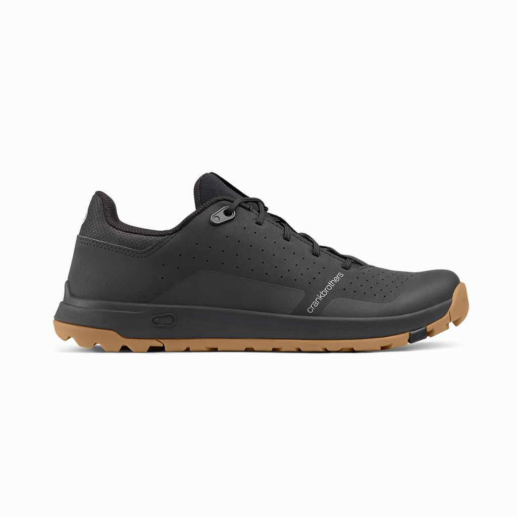 Crank Brothers Stamp Trail Lace Flat Shoe Black/Gum - Flat Shoe - Stamp Trail Lace Flat Shoe