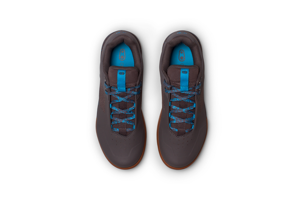 Crank Brothers Mallet Lace Men's Clipless Shoe - Grey/Blue/Silver/Gum Outsole, Size 9.5 - Mountain Shoes - Mallet Lace Clipless Shoe
