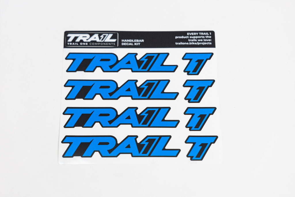 Trail One Components Crockett Handlebar Decal Kit - Blue