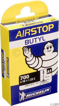 Michelin AirStop Tube - 700 x 18 - 25mm, 52mm Presta Valve MPN: 79332 UPC: 086699793324 Tubes Airstop Tube