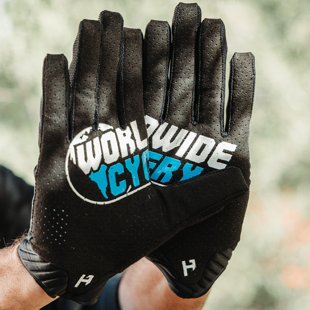 Worldwide Cyclery x HandUp Pro Performance Glove, Full Finger, Medium - Gloves - Worldwide x HandUp Pro Gloves