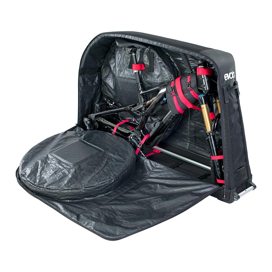 EVOC Bike Travel Bag Pro w/ Bike Stand, 310L - Black - Travel / Shipping Cases - Travel Bag