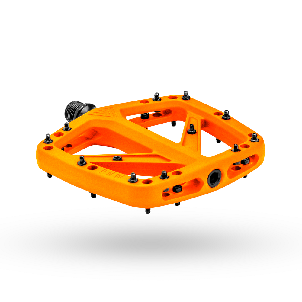 PNW Range Composite Pedals Safety Orange
