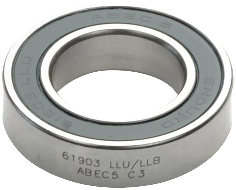 Enduro 61903 LLU/LLB Radial Bearing - ABEC-5, CN Clearance, 17mm x 30mm x 7mm MPN: BB 61903 LLU/LLB A5-BAG UPC: 811780028395 Cartridge Bearing ABEC 5 Cartridge Bearing