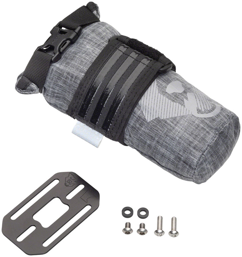 Wolf Tooth B-RAD TekLite Roll-Top Bag and Mounting Plate - 1L, Black - Dry Bag/Stuff Sack - B-RAD Teklite Roll-Top Dry Bag