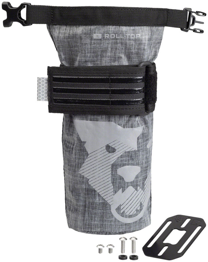 Wolf Tooth B-RAD TekLite Roll-Top Bag and Mounting Plate - 1L, Black MPN: TK-RTB-1L-ADPT UPC: 810006804706 Dry Bag/Stuff Sack B-RAD Teklite Roll-Top Dry Bag