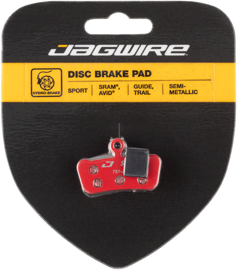 Jagwire Mountain Sport Semi-Metallic Disc Brake Pads for SRAM Guide RSC, RS, R, Avid Trail
