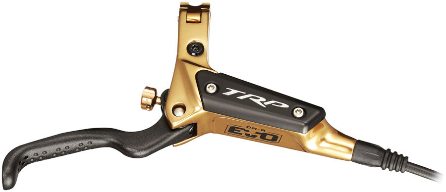 TRP DH-R EVO HD-M846 Disc Brake and Lever - Rear, Hydraulic, Post Mount, Gold - Disc Brake & Lever - DHR-EVO Disc Brake and Lever