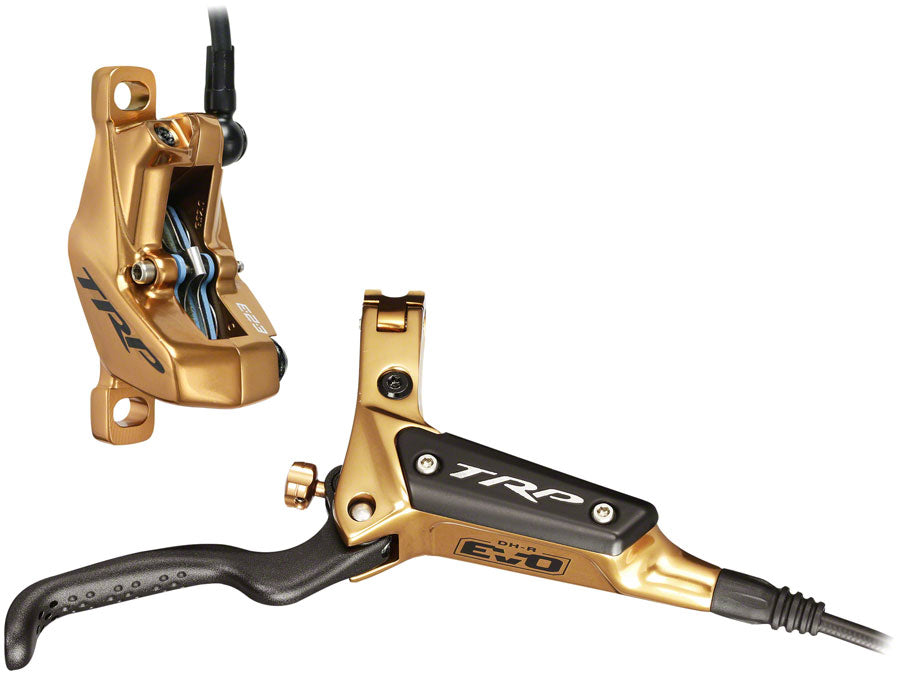TRP DH-R EVO HD-M846 Disc Brake and Lever - Rear, Hydraulic, Post Mount, Gold