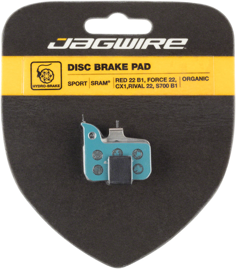 Jagwire Sport Organic Disc Brake Pads for SRAM Red 22 B1, Force 22, CX1, Rival 22, S700 B1, Level Ultimate MPN: DCA799 Disc Brake Pad SRAM/Avid Compatible Disc Brake Pads