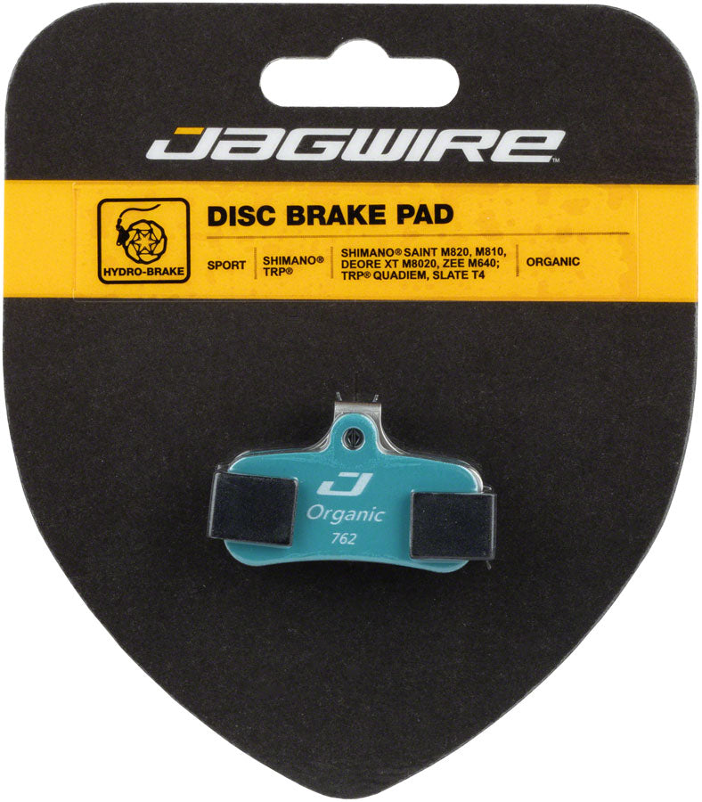 Jagwire Sport Organic Disc Brake Pads - For Shimano Deore XT M8020, Saint M810/M820, and Zee M640 - Disc Brake Pad - Shimano Compatible Disc Brake Pads
