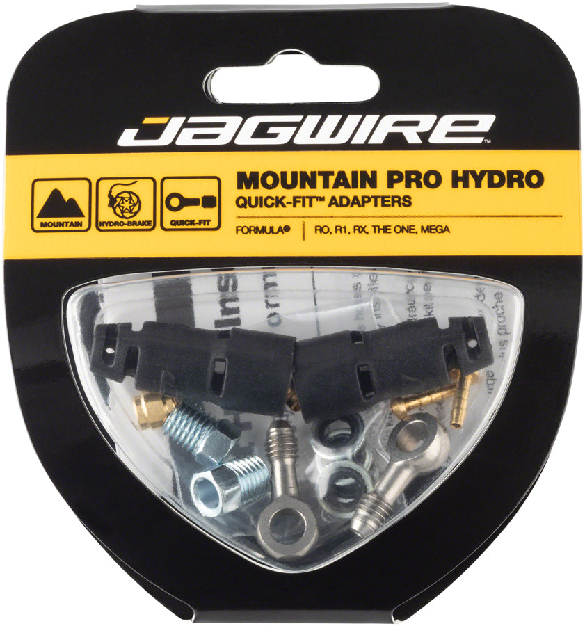 Jagwire Pro Disc Brake Hydraulic Hose Quick-Fit Adaptor for Formula R1R, R1, T1, RO MPN: HFA502 Disc Brake Hose Kit Formula Pro Quick-Fit Adapters