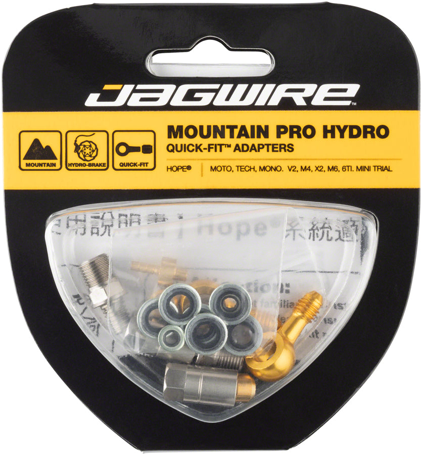 Jagwire Pro Disc Brake Hydraulic Hose Quick-Fit Adaptor for Hope Banjo, Mini Trial, Mono MPN: HFA701 Disc Brake Hose Kit Hope Pro Quick-Fit Adapters
