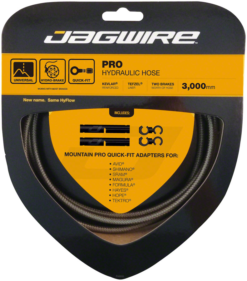 Jagwire Pro Hydraulic Disc Brake Hose Kit 3000mm, Carbon Silver MPN: HBK412 Disc Brake Hose Kit Pro Hydraulic Hose