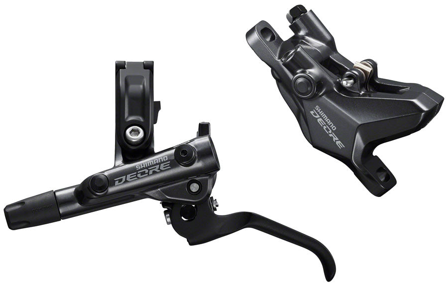 Shimano Deore BL-M6100/BR-M6100 Disc Brake and Lever - Front, Hydraulic, Resin Pads, Gray MPN: EM61001JLFPRA100 UPC: 192790686981 Disc Brake & Lever Deore M6100 Disc Brake & Lever