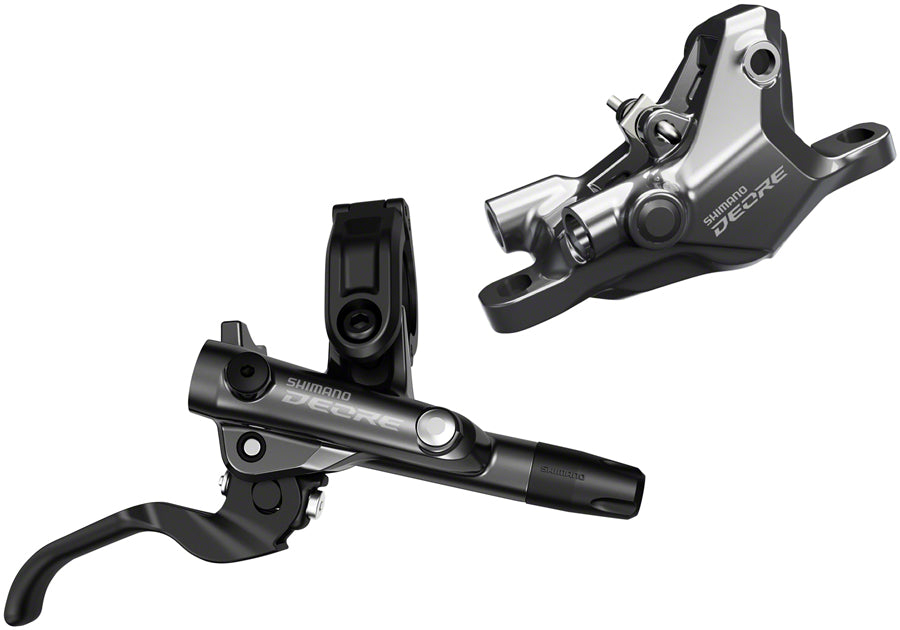 Shimano Deore BL-M6100/BR-M6100 Disc Brake and Lever - Rear, Hydraulic, Resin Pads, Gray MPN: EM61001JRRXRA170 UPC: 192790687032 Disc Brake & Lever Deore M6100 Disc Brake & Lever