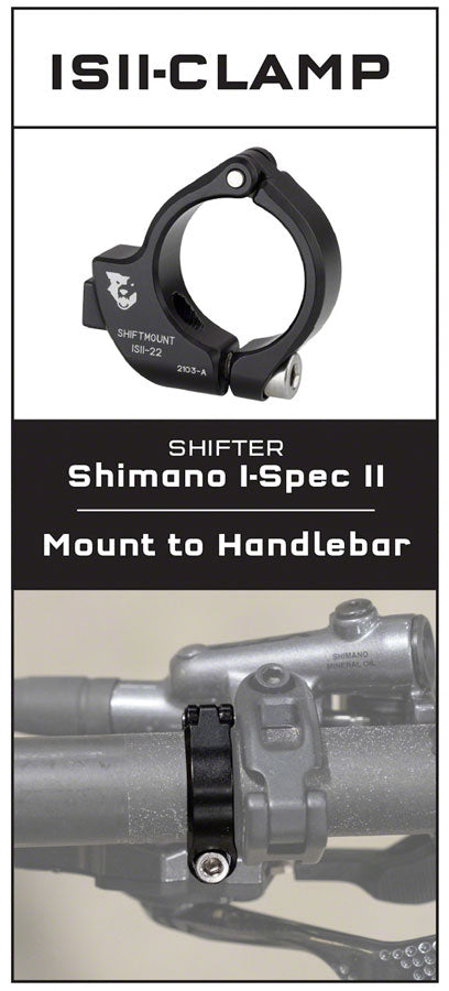 Wolf Tooth ShiftMount Clamp for I-spec II Shifters - 22.2mm - Mountain Shifter Part - ShiftMount