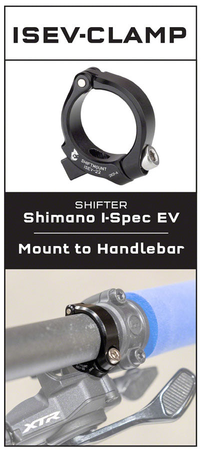 Wolf Tooth ShiftMount Clamp for I-spec EV Shifters - 22.2mm - Mountain Shifter Part - ShiftMount
