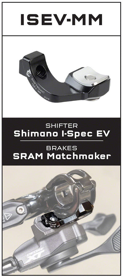 Wolf Tooth ShiftMount I-spec EV Shifter to SRAM Matchmaker Brake - Mountain Shifter Part - ShiftMount