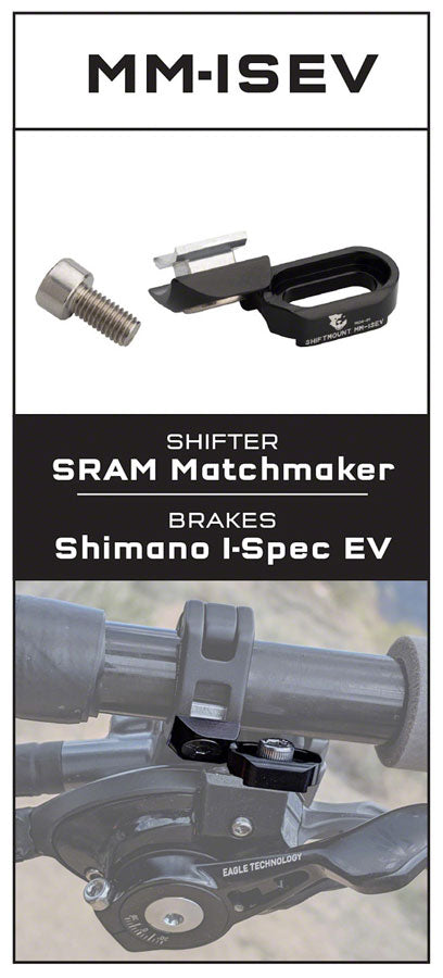 Wolf Tooth ShiftMount MM Shifter to I-Spec EV Brake - Mountain Shifter Part - ShiftMount