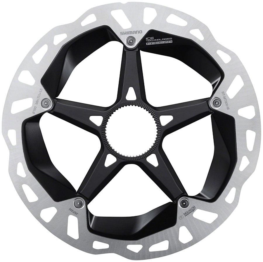 Shimano XTR RT-MT900-M Disc Brake Rotor - 180mm, Center Lock, Silver/Black