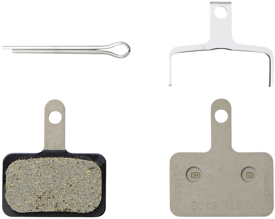 Shimano B05S-RX Disc Brake Pad and Spring - Resin Compound, Stainless Steel Back Plate MPN: EBPB05SRXA UPC: 192790241814 Disc Brake Pad B05S Disc Brake Pads