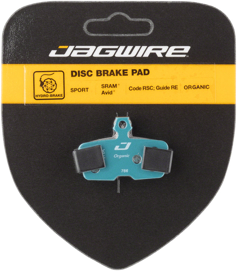 Jagwire Sport Organic Disc Brake Pads for SRAM Code RSC, R, Guide RE - Disc Brake Pad - SRAM/Avid Compatible Disc Brake Pads
