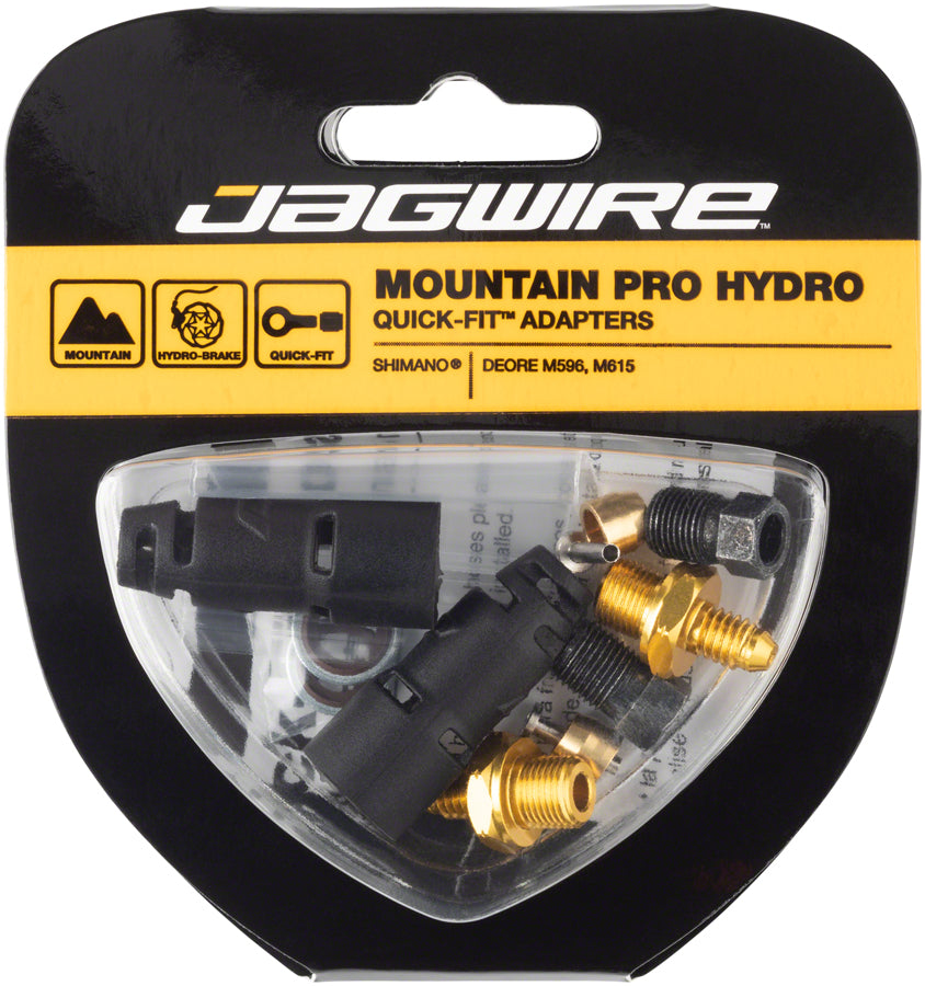 Jagwire Pro Disc Brake Hydraulic Hose Quick-Fit Adaptor for Shimano Deore and Deore LX MPN: HFA310 Disc Brake Hose Kit Shimano Pro Quick-Fit Adaptors