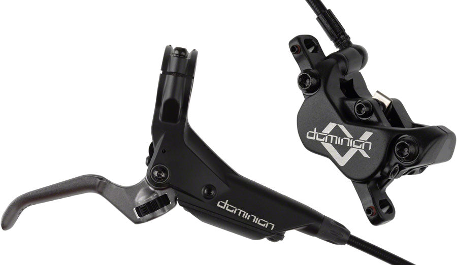 Hayes Dominion A4 Disc Brake and Lever - Front, Hydraulic, Post Mount, Stealth Black/Gray