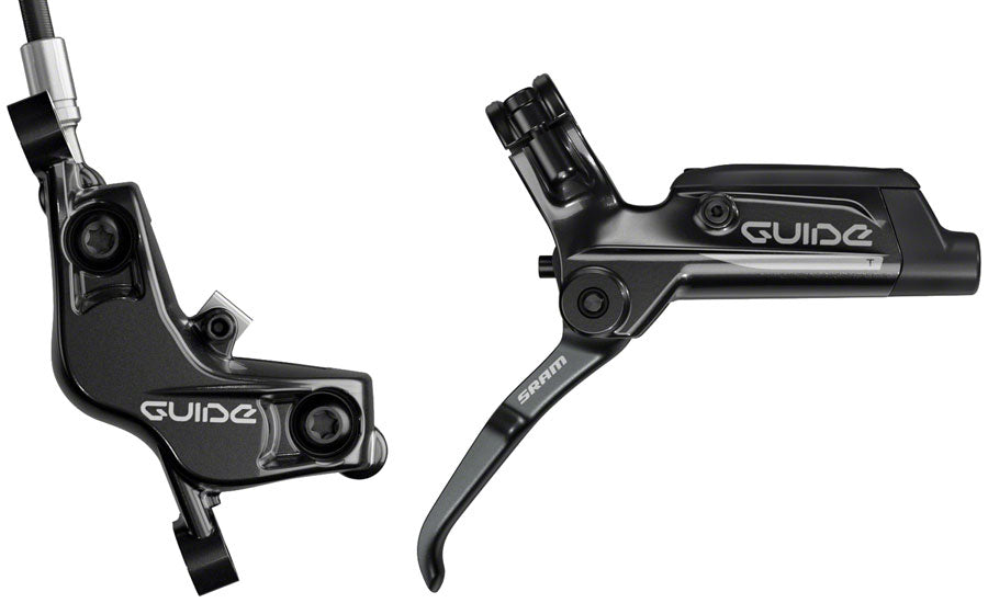 SRAM Guide T Disc Brake and Lever - Front, Hydraulic, Post Mount, Black, A1 MPN: 00.5018.118.000 UPC: 710845813054 Disc Brake & Lever Guide T Disc Brake