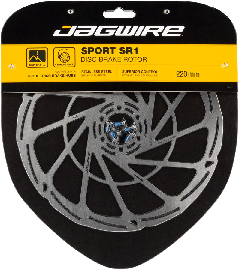 Jagwire Sport SR1 Disc Brake Rotor - 220mm, 6-Bolt, Silver MPN: DCR044 Disc Rotor Sport SR1 Disc Rotors