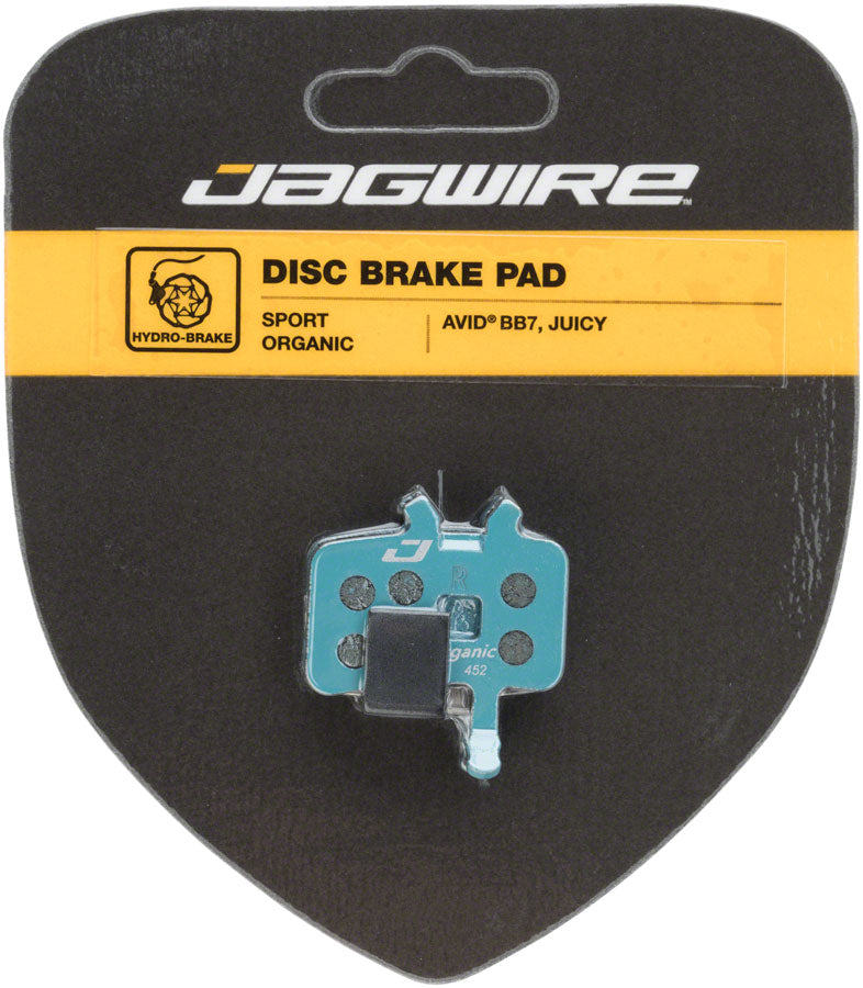 Jagwire Sport Organic Disc Brake Pads - For Avid BB7 and Juicy - Disc Brake Pad - SRAM/Avid Compatible Disc Brake Pads