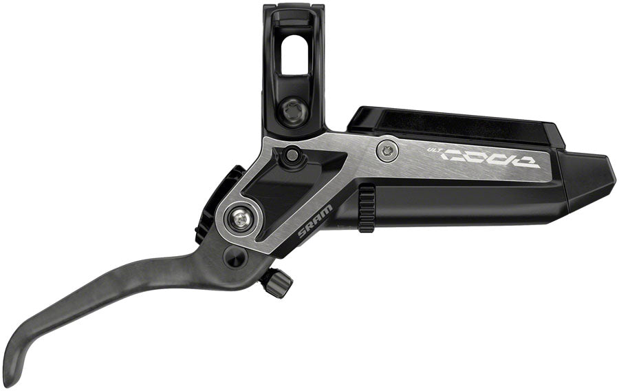 SRAM Code Ultimate Stealth Disc Brake and Lever - Front, Post Mount, 4-Piston, Carbon Lever, Titanium Hardware, MPN: 00.5018.194.000 UPC: 710845872280 Disc Brake & Lever Code Ultimate Stealth 4-Piston Disc Brake and Lever