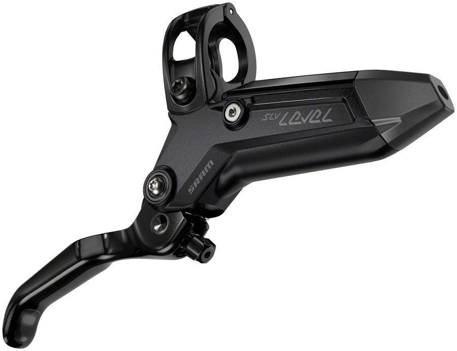 SRAM Level Silver Stealth Disc Brake and Lever - Front, Post Mount, 4-Piston, Aluminum Lever, SS Hardware, Black, C1 - Disc Brake & Lever - Level Silver Stealth 4-Piston Disc Brake and Lever