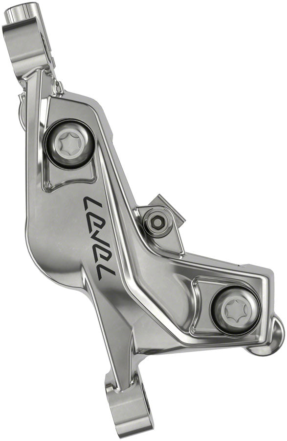 SRAM Level Ultimate Stealth Disc Brake and Lever - Front, Post Mount, 4-Piston, Carbon Lever, Titanium Hardware, - Disc Brake & Lever - Level Ultimate Stealth 4-Piston Disc Brake and Lever