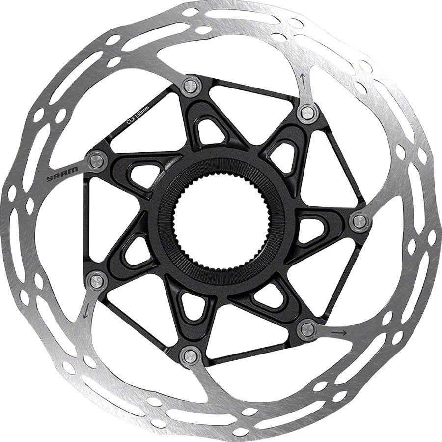 SRAM CenterLine X Brake Rotor 180mm, Center Lock, Silver/Black Worldwide Cyclery
