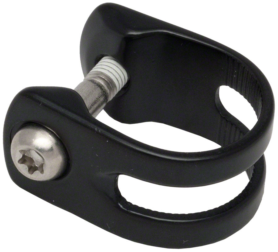 SRAM/Avid Discrete Lever Clamp - Black with Stainless T25 Bolt MPN: 11.5315.048.010 UPC: 710845626609 Hydraulic Brake Lever Part Lever Parts