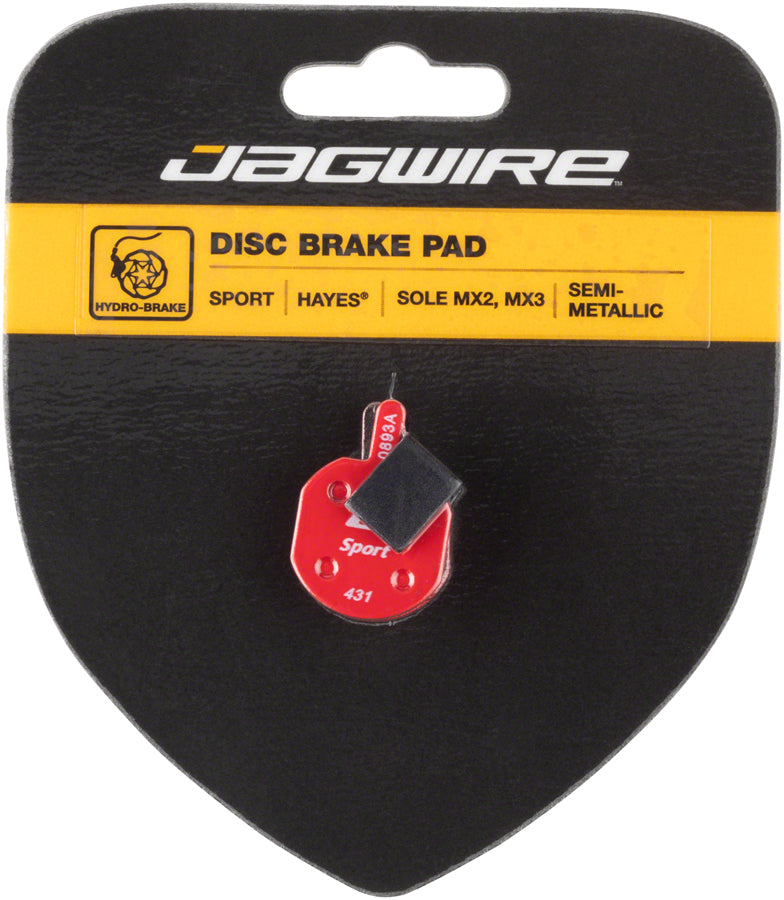 Jagwire Mountain Sport Semi-Metallic Disc Brake Pads for Hayes CX, MX, Sole MPN: DCA052 Disc Brake Pad Hayes Compatible Disc Brake Pads