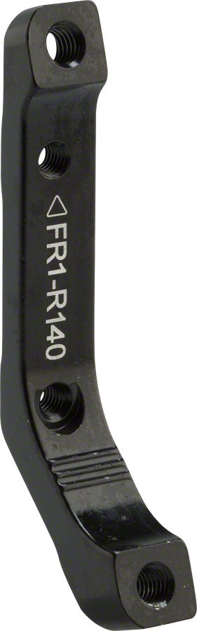 TRP FR1 Disc Brake Adapter - Rear, Flat Mount Frame to Post Mount Caliper, For 140mm Rotors, Includes two M5x32mm Bolts