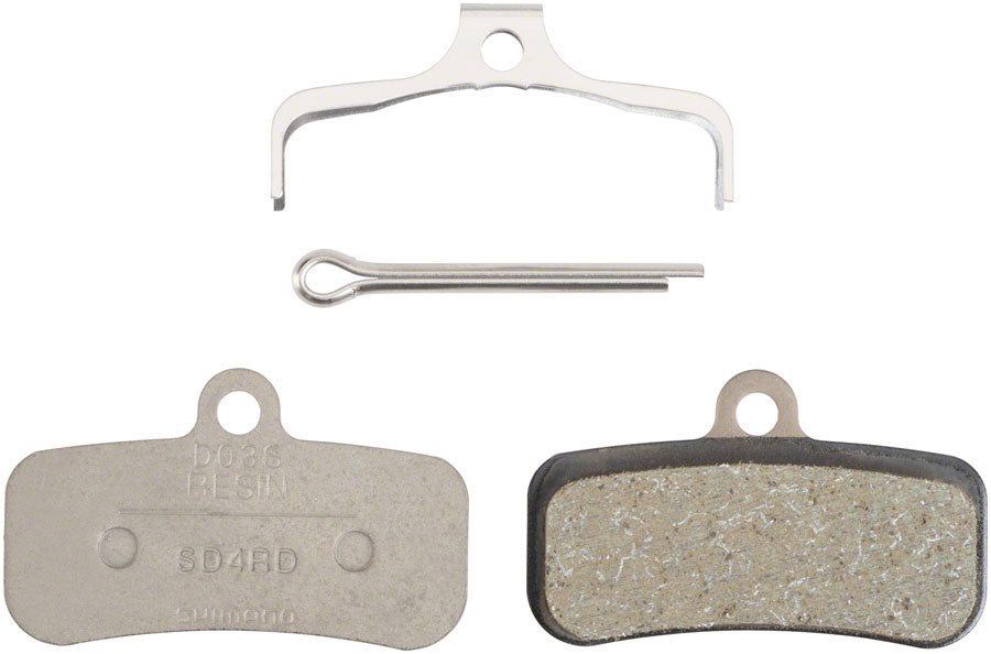 Shimano D03S-RX Disc Brake Pad and Spring - Resin Compound, Stainless Steel Back Plate, One Pair