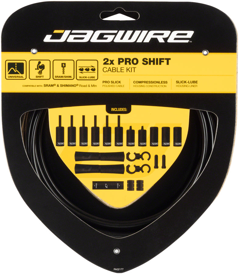 Jagwire Pro Shift Kit Road/Mountain SRAM/Shimano, Black MPN: PCK500 Derailleur Cable & Housing Set Pro Shift Kit