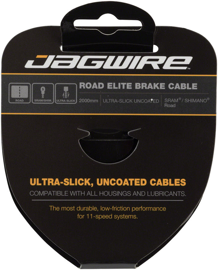Jagwire Elite Ultra-Slick Brake Cable 1.5x2000mm Polished Slick Stainless SRAM/Shimano Road - Brake Cable - Elite Ultra-Slick Brake Cable