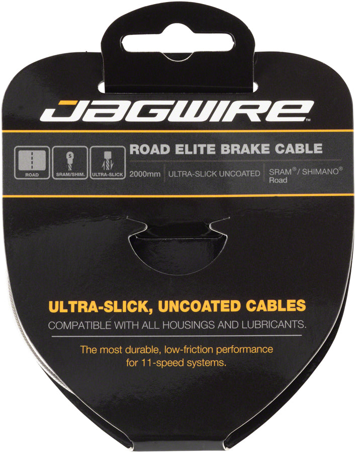 Jagwire Elite Ultra-Slick Brake Cable 1.5x2000mm Polished Slick Stainless SRAM/Shimano Road MPN: 96EL2000 Brake Cable Elite Ultra-Slick Brake Cable